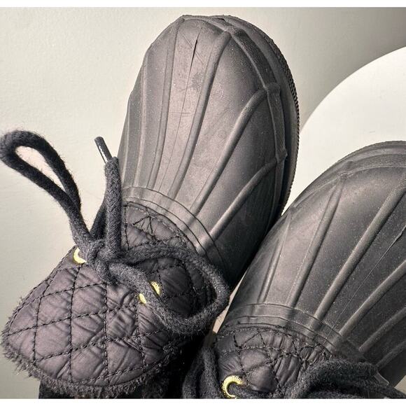 Sperry Top Sider Low Duck Waterproof Rain Rubber Shoes Black Women 8.5 STS95272 - Picture 14 of 16